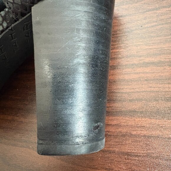 Tahari Martin Women's Black Leather Slingback Sandals Black Leather Size 9 - Picture 6 of 6